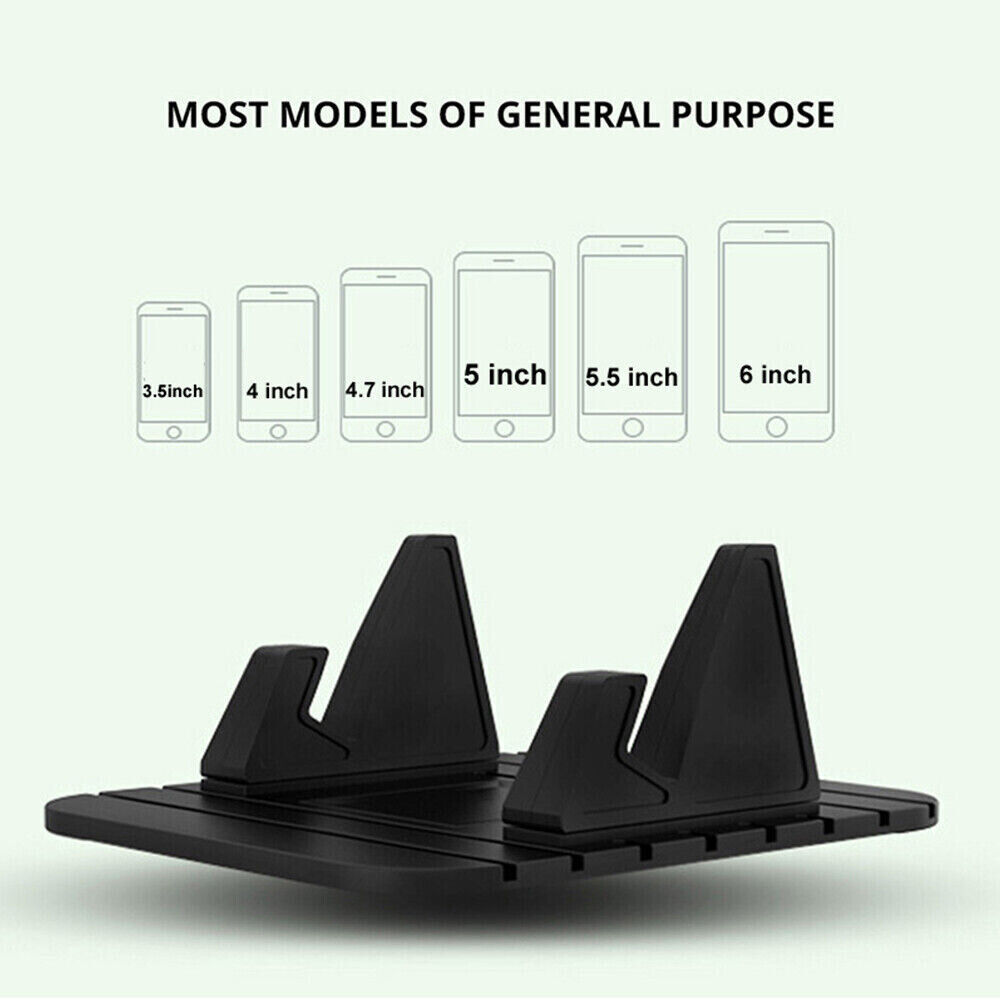 Universal Car Dashboard Mat Desktop Holder Mount Cradle For GPS All Mobile Phone Silicone Stand Card Holder