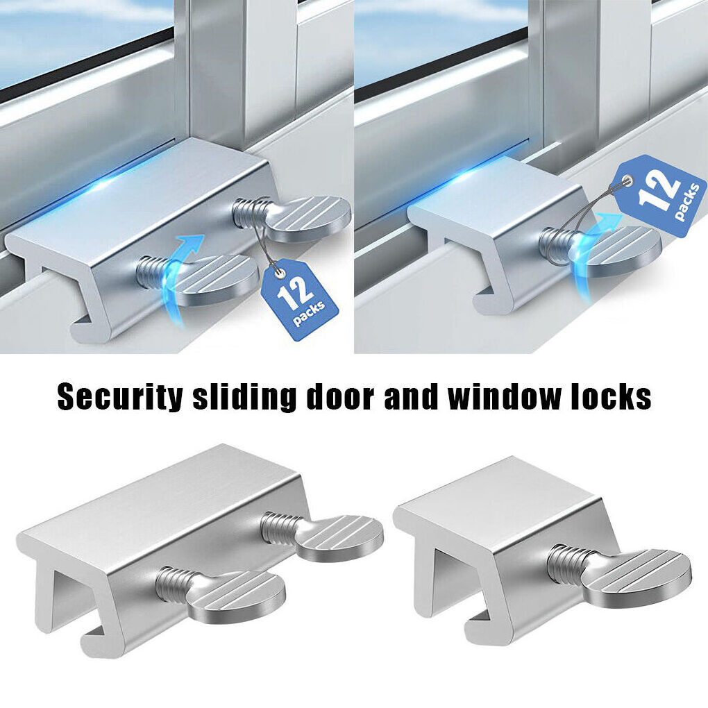 Set Of 12 Sliding Window Door Lock Safety Security Lock Child Baby Safety Rents Safe