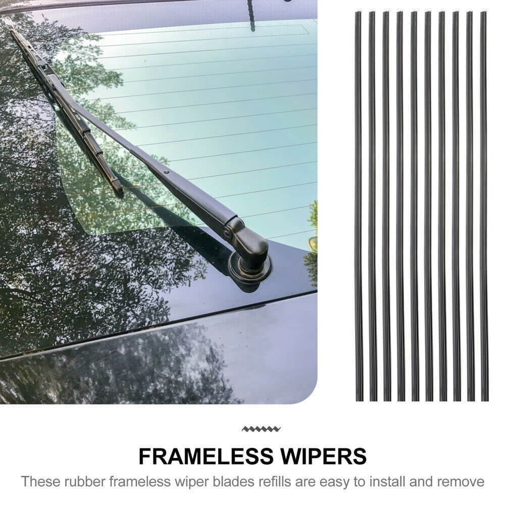 Silicone Wiper Blade Windshield Wiper Blades Refills Rubber Strips Silicone Frameless 6mm Replacement Wiper