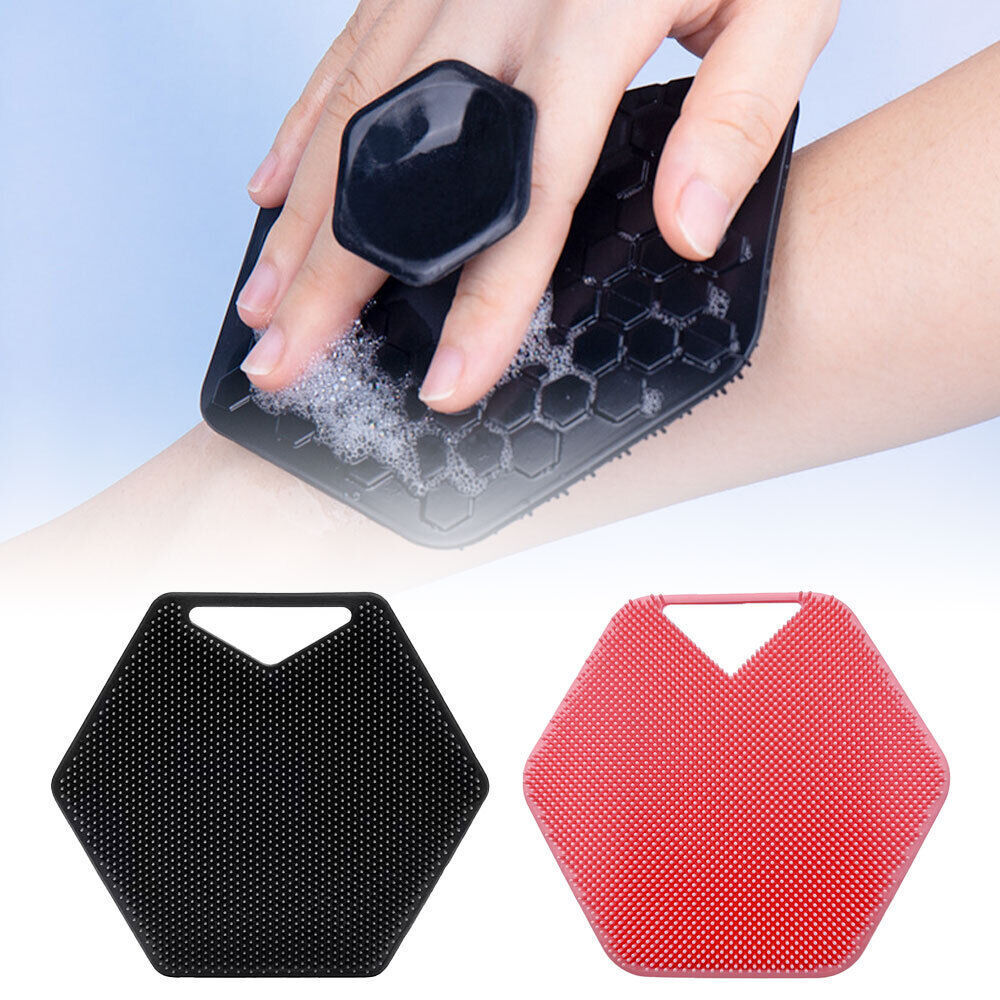 Silicone Shower Brush Foot Back Body Scrubber Massager Pad Exfoliating Brush Mat Silicone Body Brush