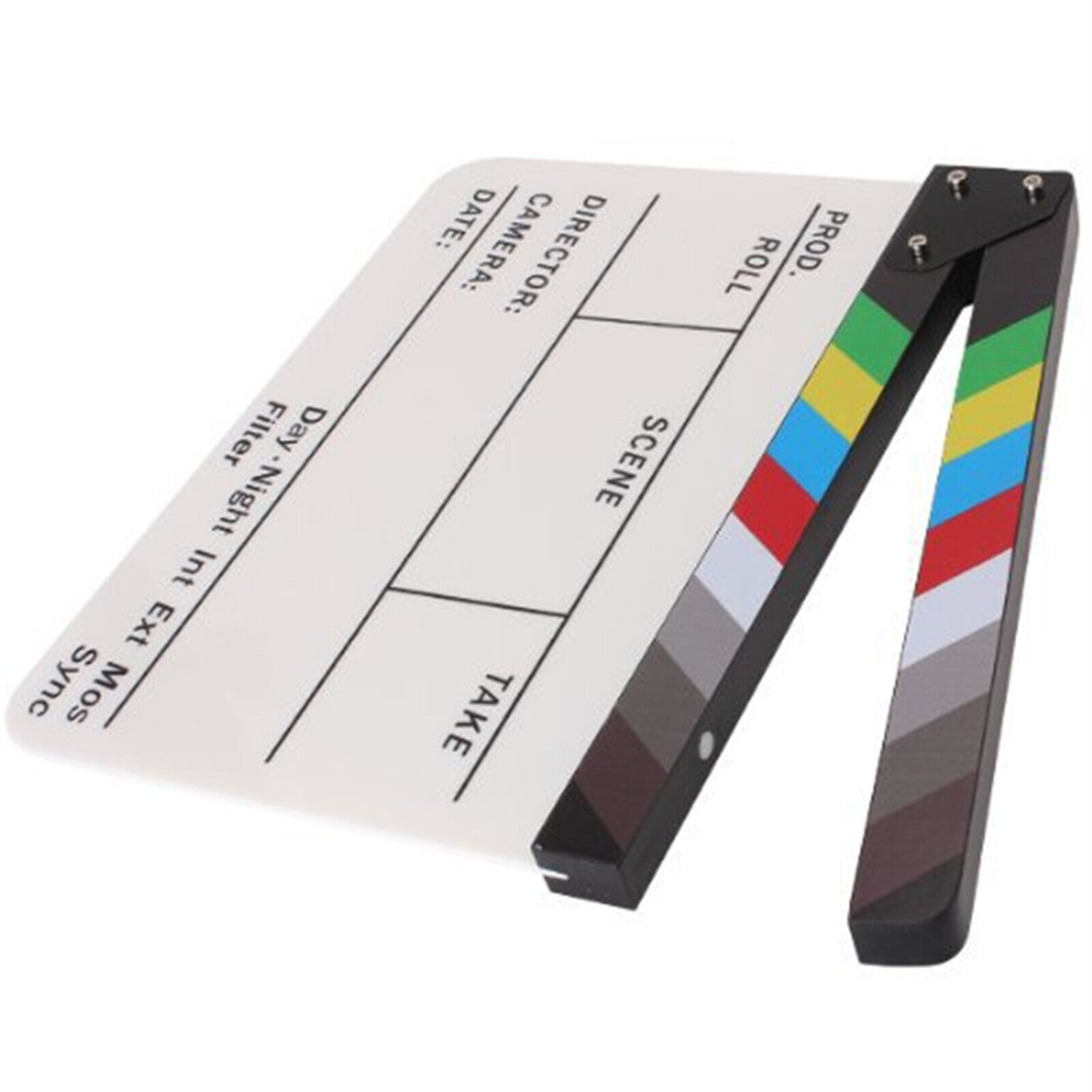 Clapperboard Clapper Board TV Movie Slate Colorful Clapboard Clapper Board Film Cut Action Scene Clapper Board