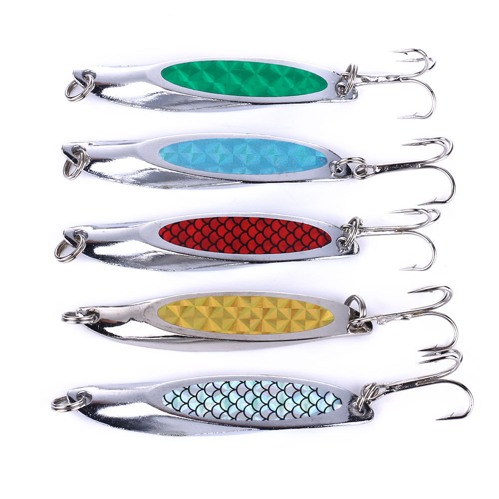 Fishing Lure Metal Slice Spoon Spinner Slugs Tackle Mackerel Tailor Lures