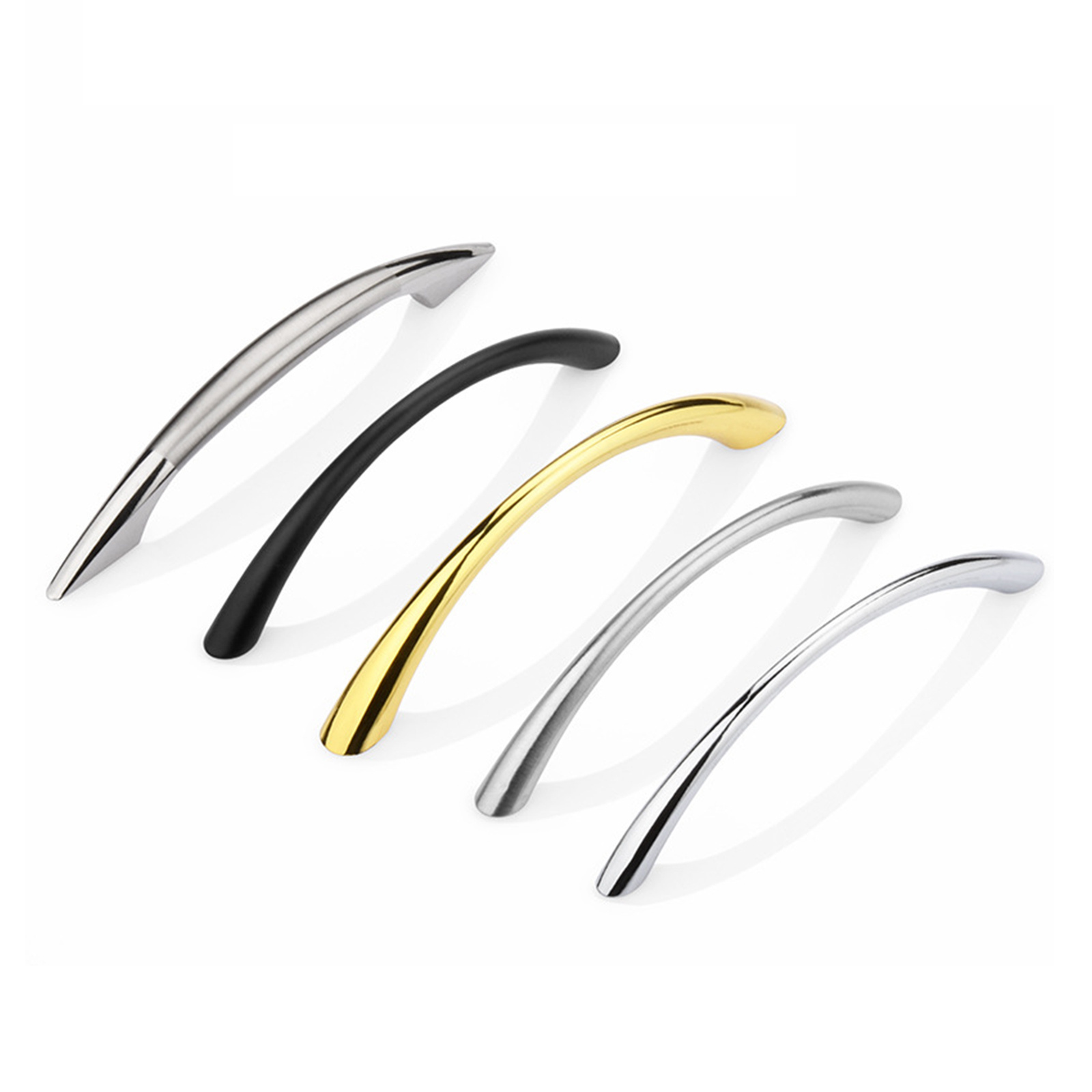 Kitchen Handles Cabinet Door Bow Drawer Cupboard Furniture Pulls Nickel Black Kitchen Cupboard Cabinet Handles