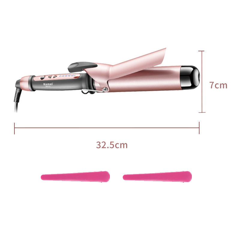 KEMEI Hot Professional Household Hair Curler km-1717 Negative ion Curls Wave Curlers Wand Rotating Curling Iron