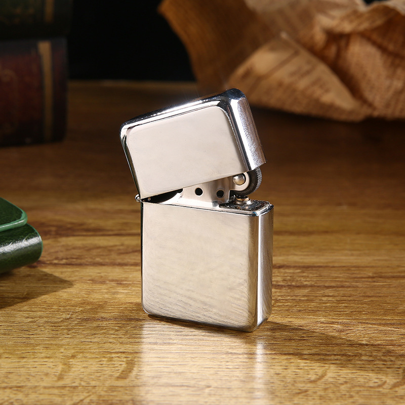 Stainless steel multi-color customized LOGO Pattern creative Cigarette lighter windproof kerosene lighter