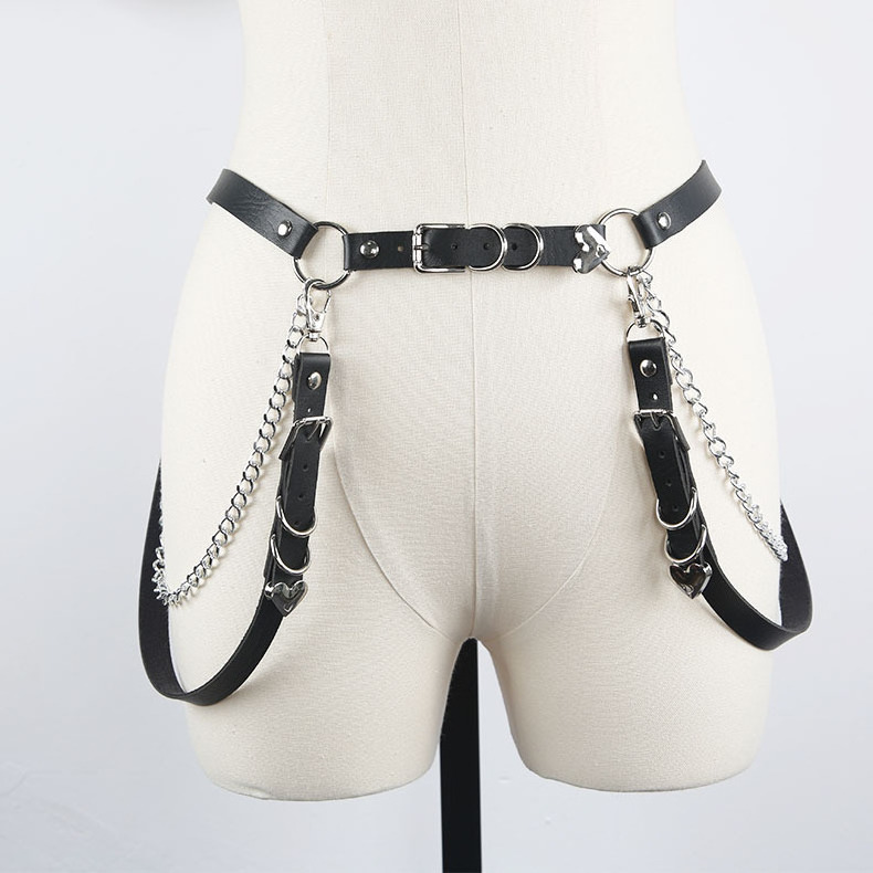 Cool Punk Gothic Style Girls Skirt Belt Adjustable Waist Belt Chain for Ladies Ready In Stock