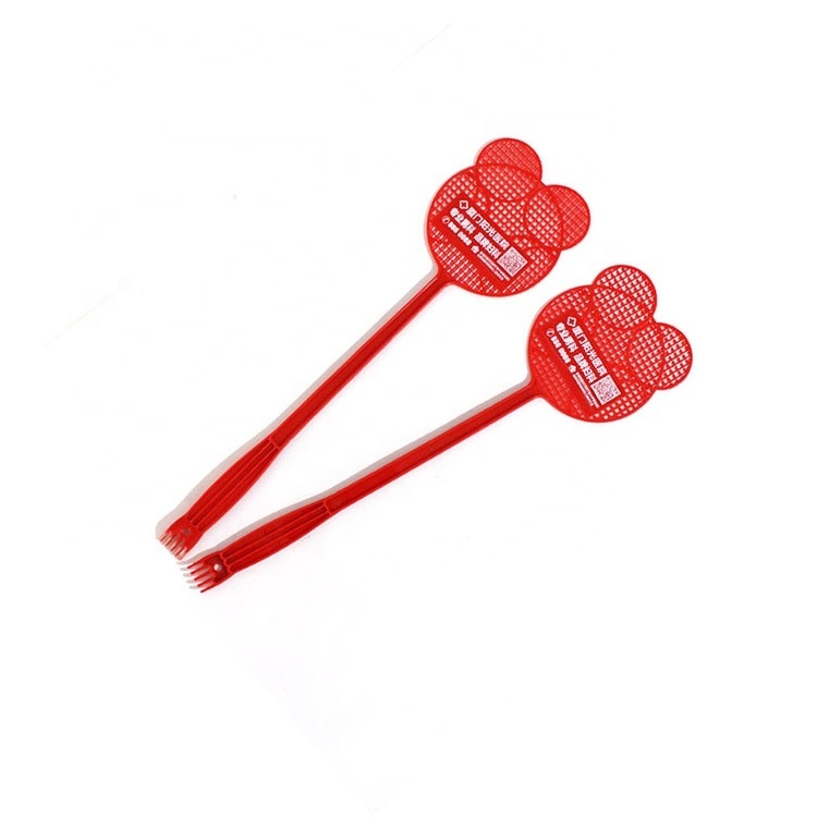 Customized Cheap Price Plastic Fly Swatter with Logo Imprinted for Promotional Gift