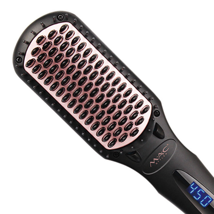 Magic Professional LCD Hair Straightener Comb Self Ionic Ceramic Salon Equipment Brush Straightening Comb