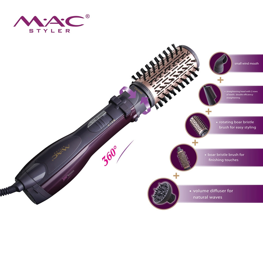 ceramic hair straightener brush new design fast ceramic coating electric hair straightener brush