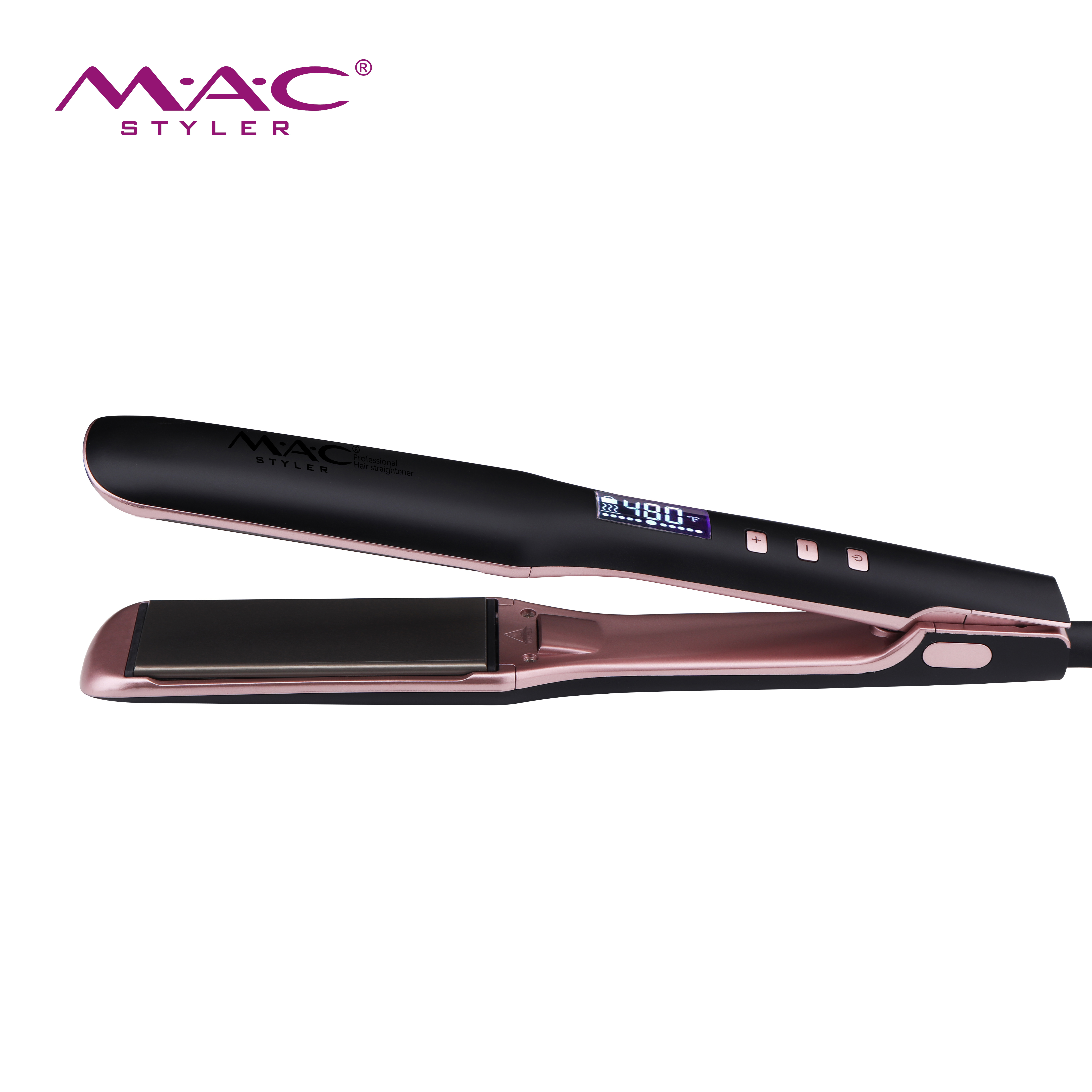 2024 Titanium Flat Irons  Salon Hotel Hair Straightener OEM Tourmaline Ceramic Flat Iron Hair Straighteners Wholesale