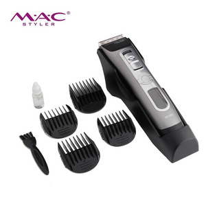 Factory Cheap LCD Cordless High Performance Hair Clipper Men Beard Kid Baber Self-Cut Trimmer Fast Charge Hair Clipper