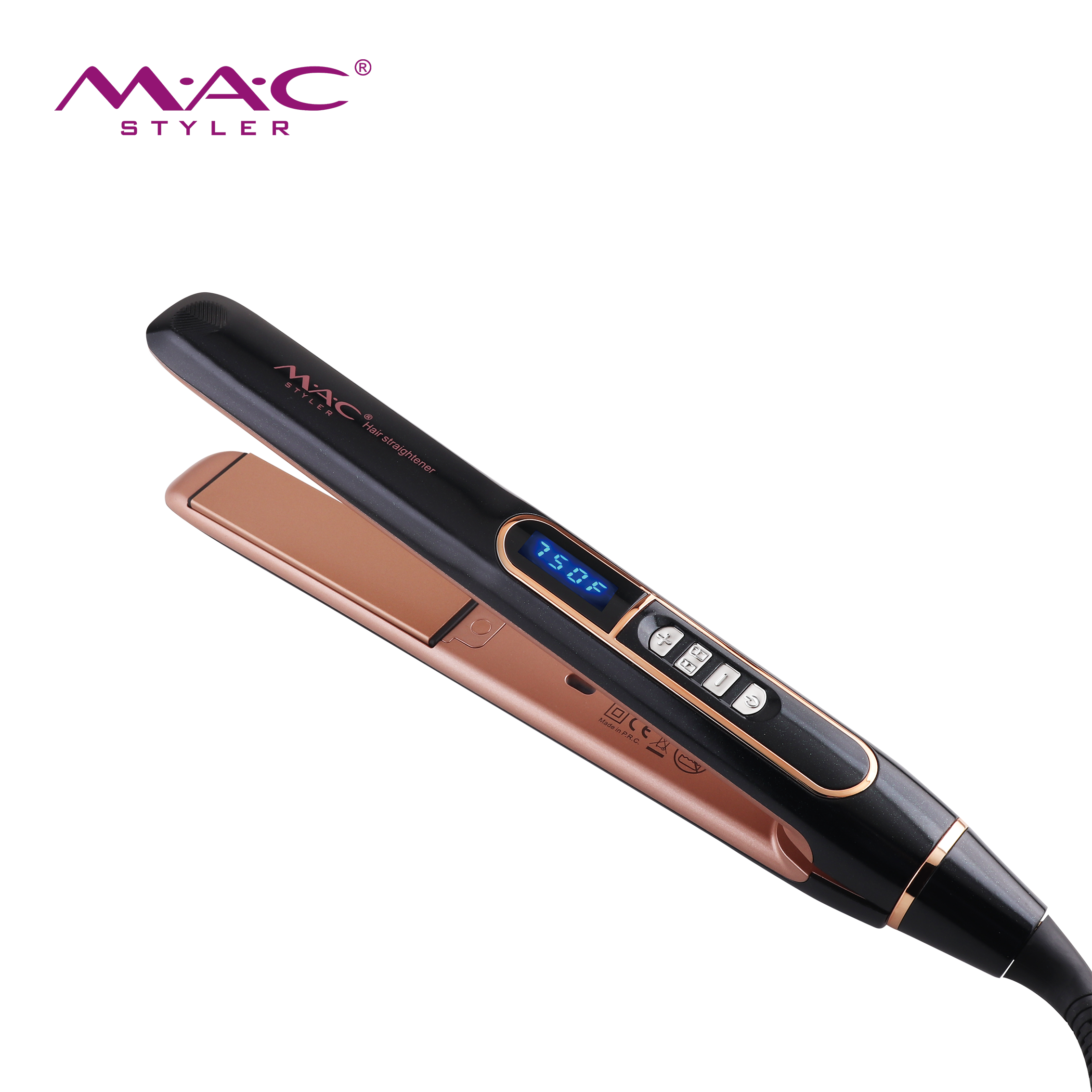 Professional Ceramic Tourmaline Hair Straightener Salon Equipment Private Label Mac Iron Hair Tools Flat Iron