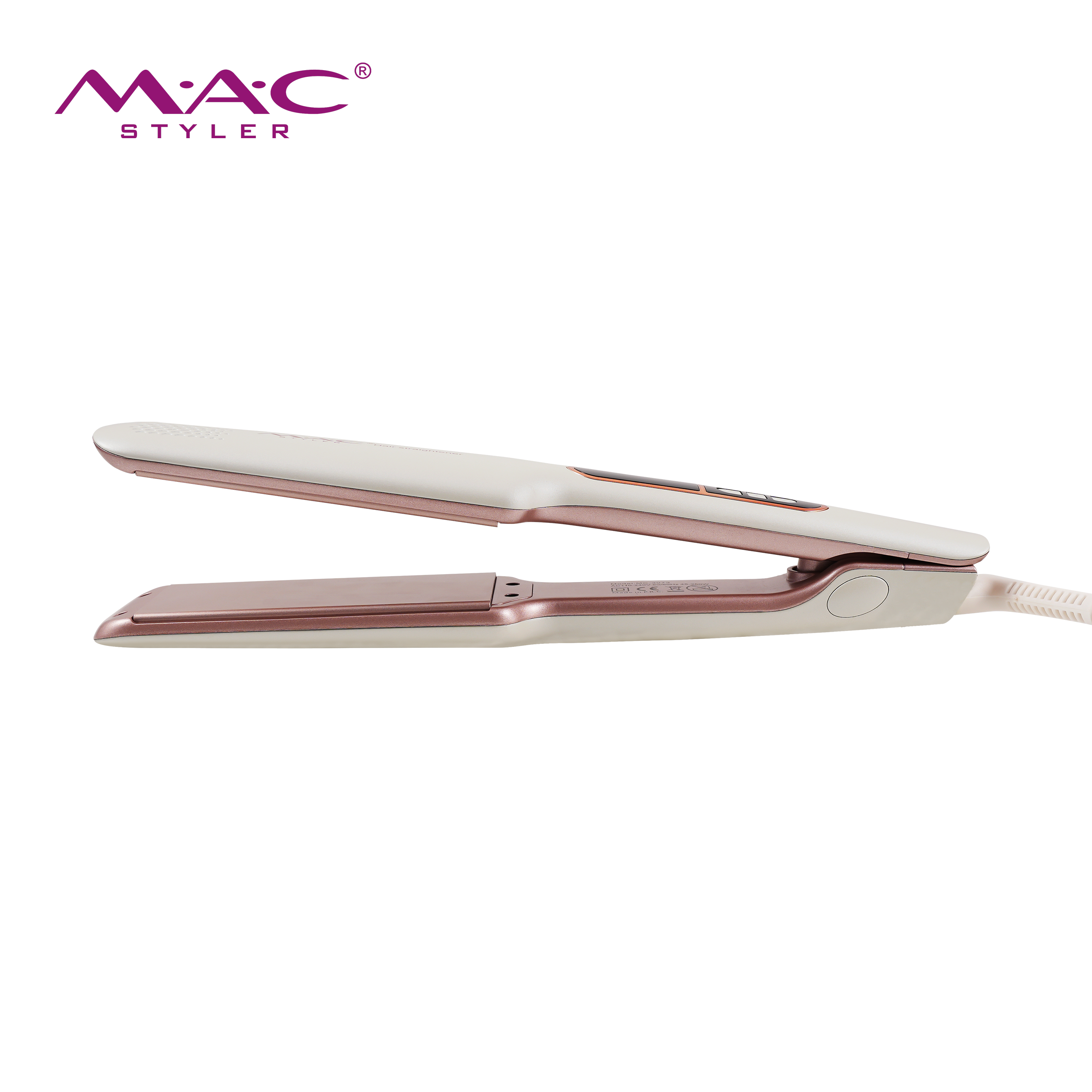 Plancha de cabello Salon MAC Hair Iron Custom Logo Professional Ceramic Hair Straightener