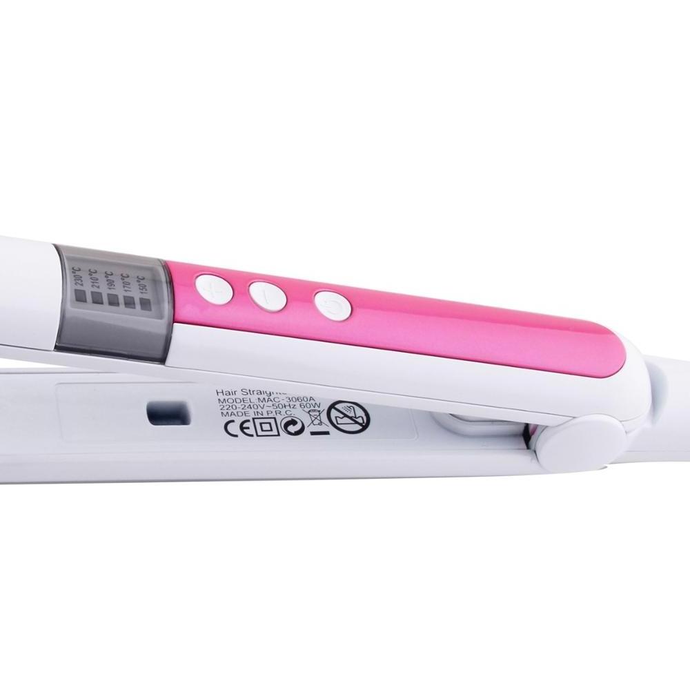 5 Heat Professional Salon Adjustable Temperature LED Hair Straightener Gift Box Flat Iron Hair Straightener