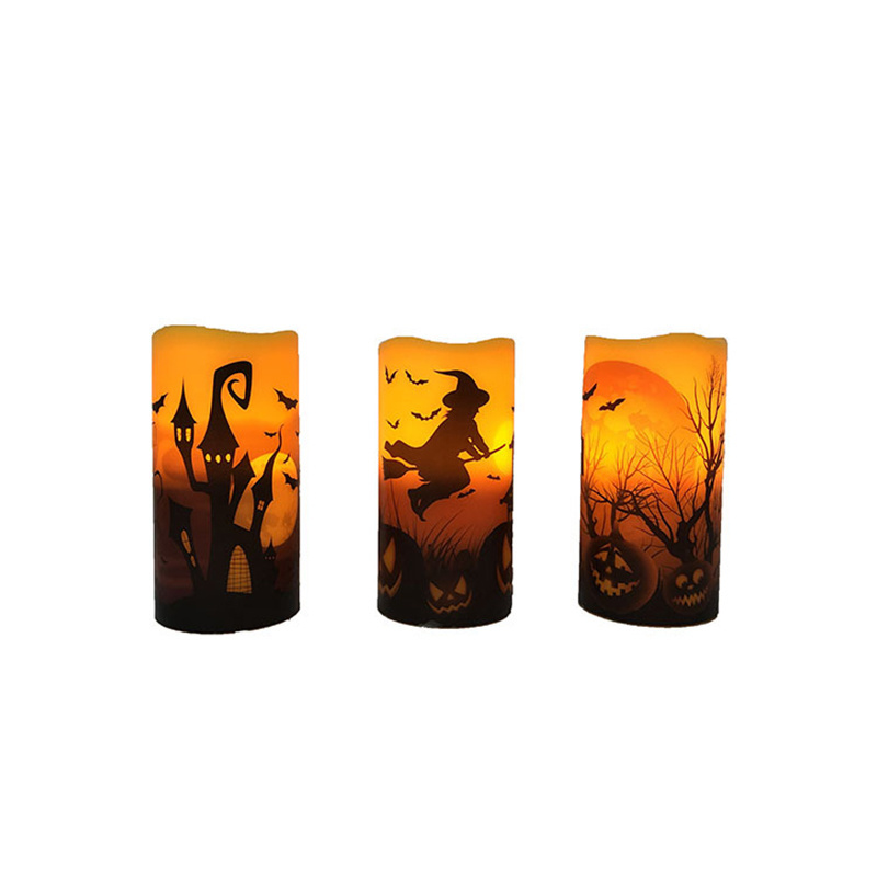 Hot Selling No Battery Pumpkin Halloween Home Decor LED Electronic Candles Lights