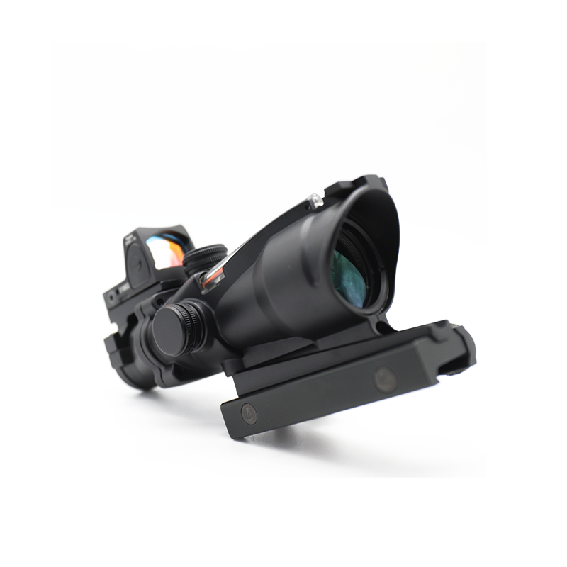 Manufacturer Wholesale 4X32 ACOG Real Fiber Optical Scope With Mini Red Dot Sight Combo Tactical Sight