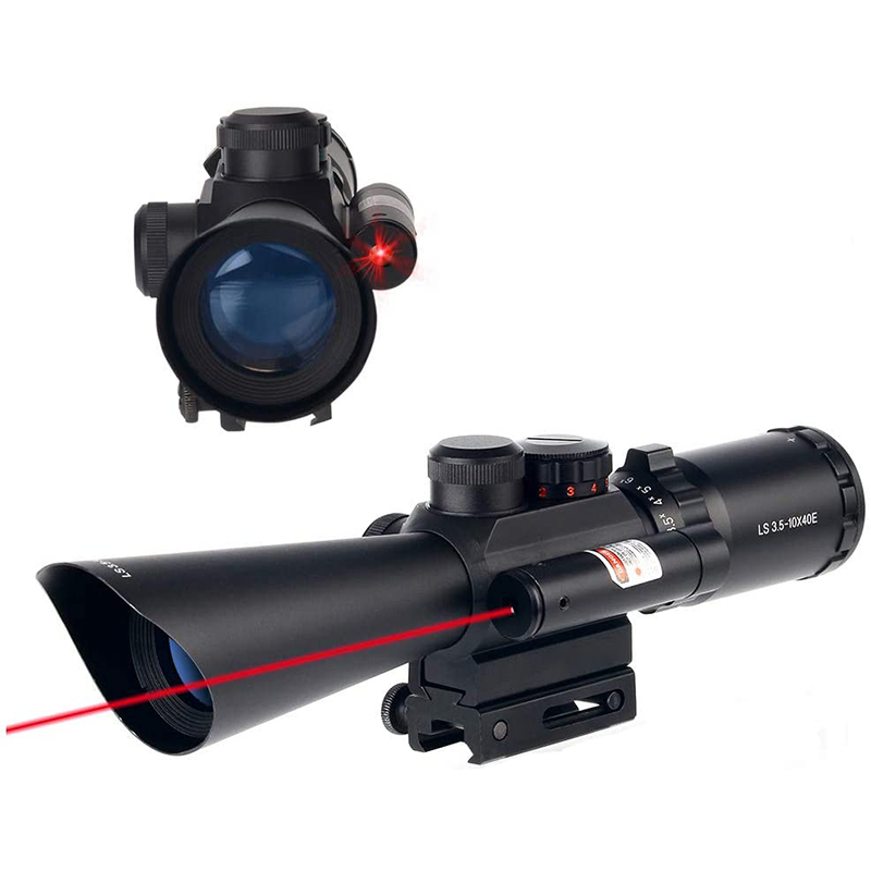 Factory Promotion Custom M8 3.5-10X40 Red/Green Scope With Red Laser Hunting Optical Scopes