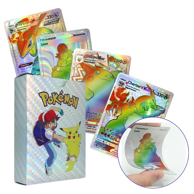 Wholesale Poke mon Collectible TCG Cards Multi-language 55pcs/set Anime Game Board Cards with Sealed Packs Table Playing Toys