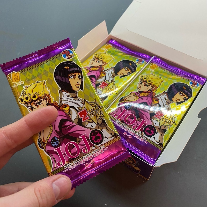 Hot Sale Small Dinosaur JOJO Collection Card Booster Box Wholesale JoJo Bizarre Adventure Character Kujo Jotaro Rare TCG Cards