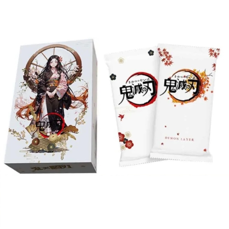 Demon Slayer Anime Character Collectible Game Board Card Booster Box Kimetsu No Yaiba TCG Cards Table Playing Toys Kids Gifts