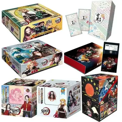 Wholesale Japanese Anime Demon Slayer Collection TCG Card Rare Kimetsu No Yaiba Game Board Table Playing Card for Kids Birthday