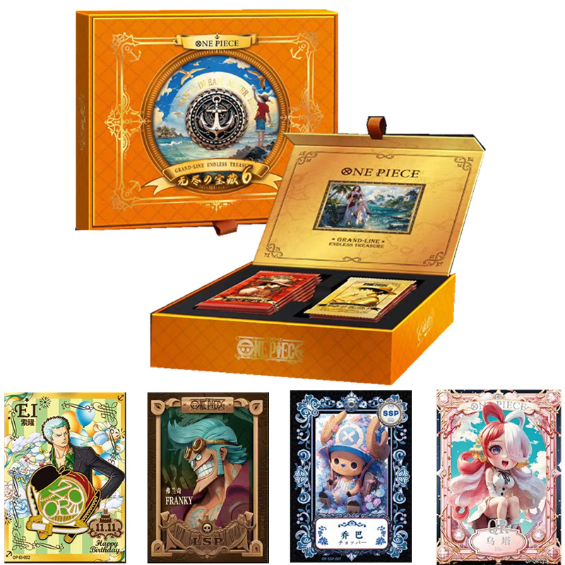 Wholesale Japan Anime One Pieced Collectible Card Nami Luffy Hero TCG/CCG Game Board Table Playing Cards Booster Box Gift Toys