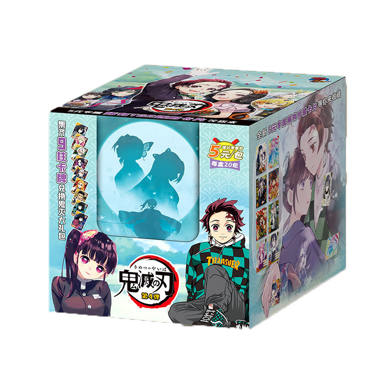 Wholesale Original Demon Slayer Booster Box Rare Limited Tanjirou Kamado Nezuko Flash Cards TCG/CCG Collectible Cards Kids Gifts