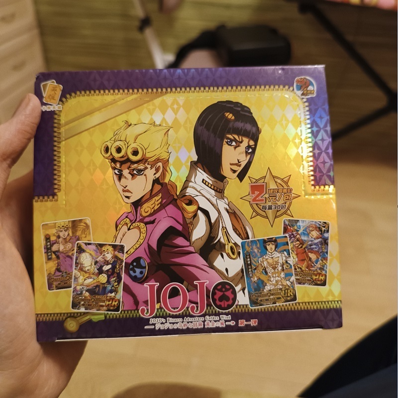 Anime JoJo Collection Cards Packs Small Dinosaur JOJO Bizarre Adventure Collection Game Booster Box Cards for Child Kids Gift