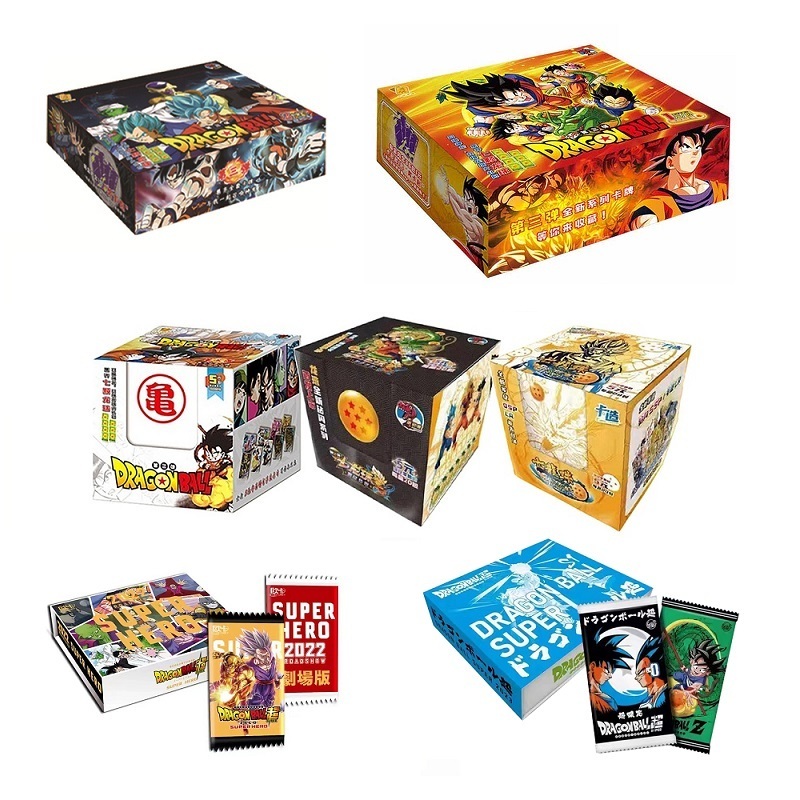 Dragon Ball TCG Table Playing Cards Rare Anime Figures Son Goku Collectible SSR Game Board Cards Booster Box Kids Toys Gifts