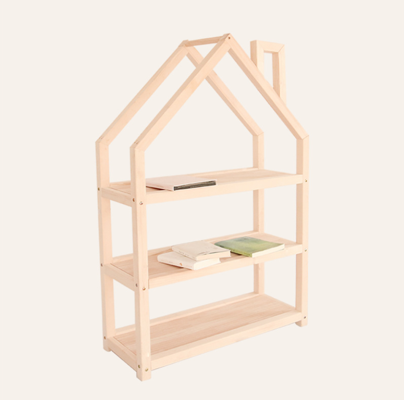 Wholesales Baby Bedroom Pine Wooden Shoe Shelf Stand Customized Wood Storage Rack for Kids Room