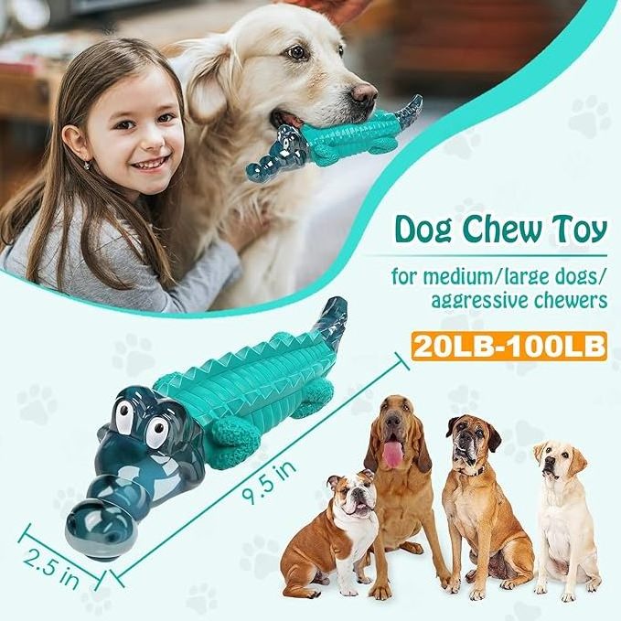 Wholesale Pet Chew Toy for Dogs Durable Indestructible Chewing Crocodile Tough Dog Toys