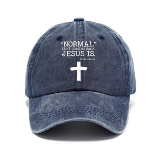 Normal ins't coming back jesus is Funny Christian Baseball Cap Dad Hat Adjustable Vintage for Women Men Unisex Trucker Hats