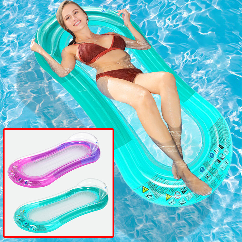 Wholesale New style swimming pool float hammock inflatable pool float lounge water chair mesh floating pool lounge