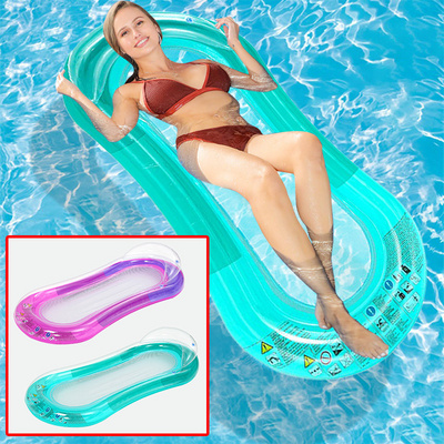 Wholesale New style swimming pool float hammock inflatable pool float lounge water chair mesh floating pool lounge