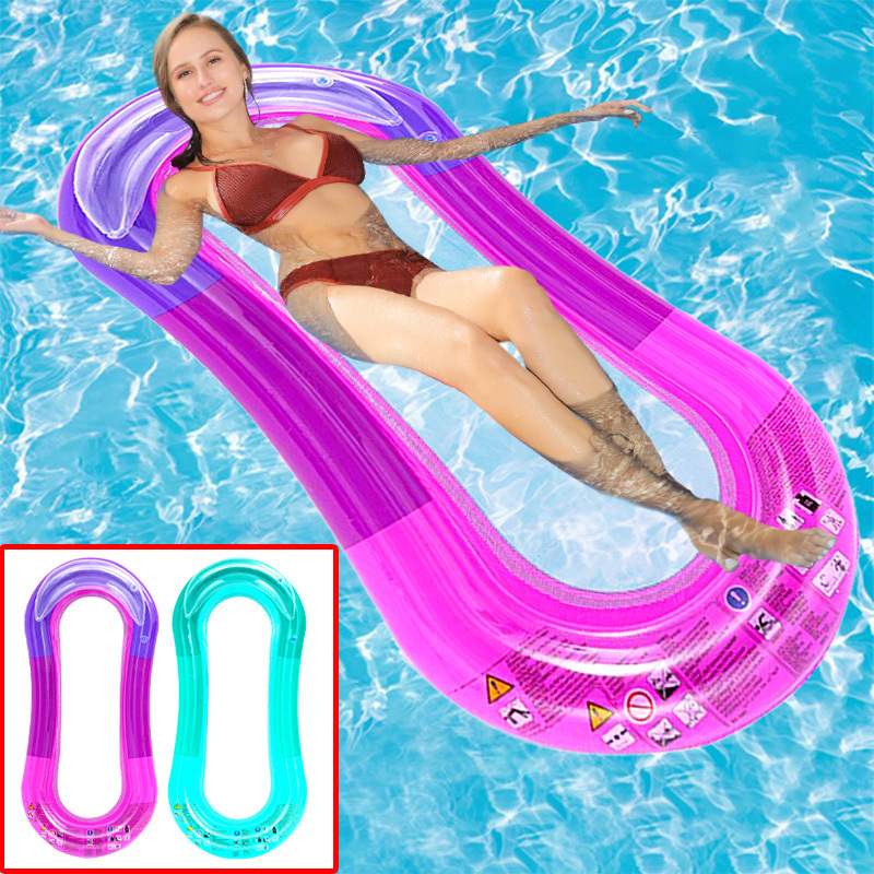 Wholesale New style swimming pool float hammock inflatable pool float lounge water chair mesh floating pool lounge