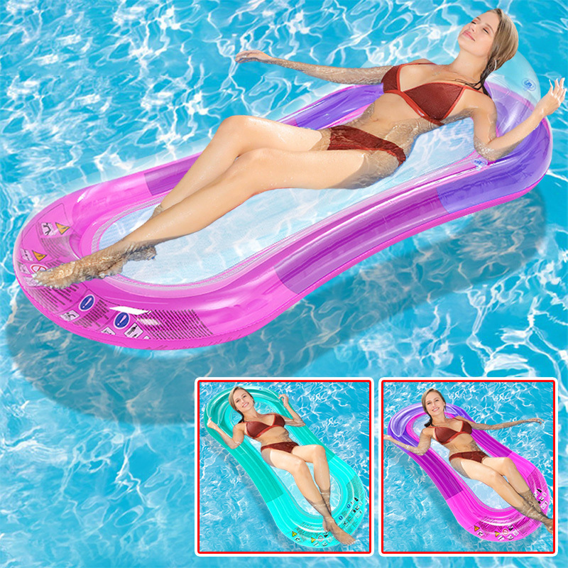 Wholesale New style swimming pool float hammock inflatable pool float lounge water chair mesh floating pool lounge