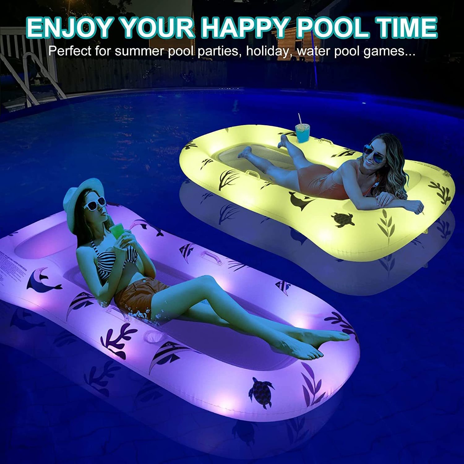 Blow Up Raft Tub with Pillow Inflatable Tanning Park Water Inflatables.Floating Inflatable Toy Plastic Sun Lounges