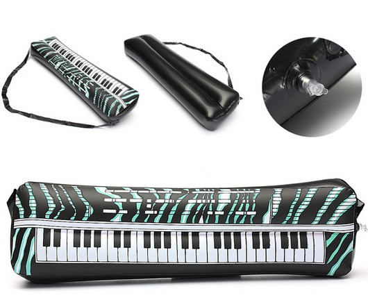 Kids Funny PVC Musical Instrument Toy Inflatable Keyboard Piano