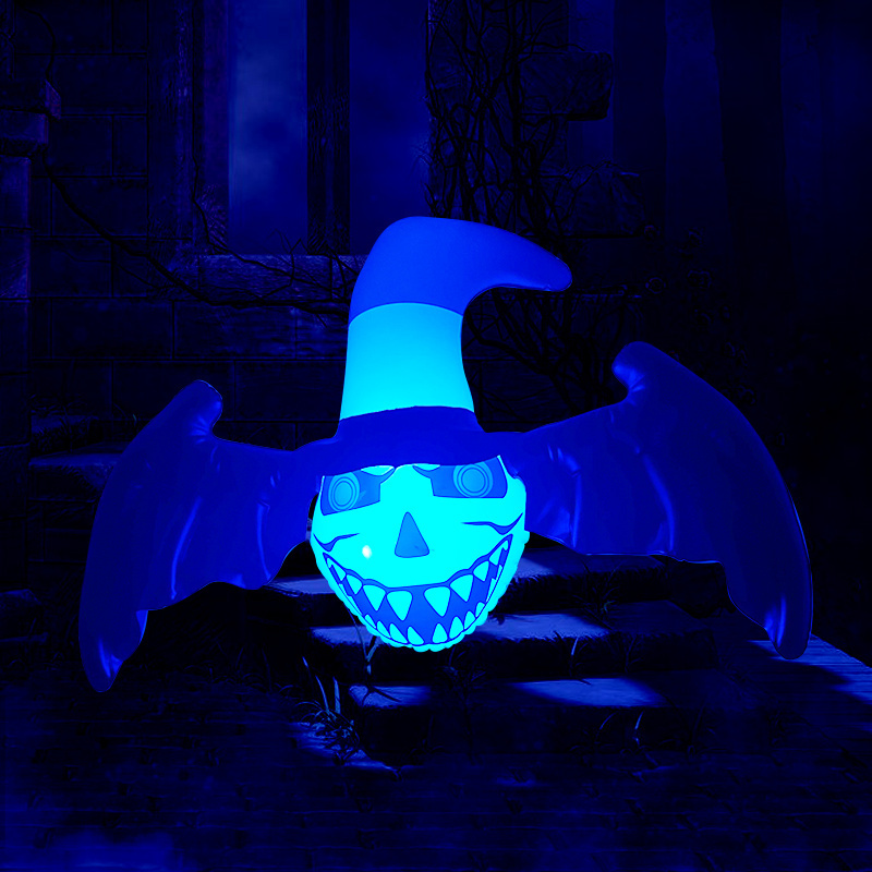 Outdoor and Indoor Holiday Outdoor and Indoor Holiday Perfect Settings Lively Lighted Halloween Inflatable Bat Decorations