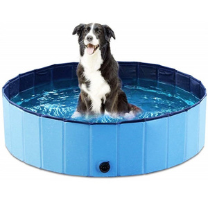 Wholesale and custom folding dog bath tub outdoor swimming pool portable pet dog pool