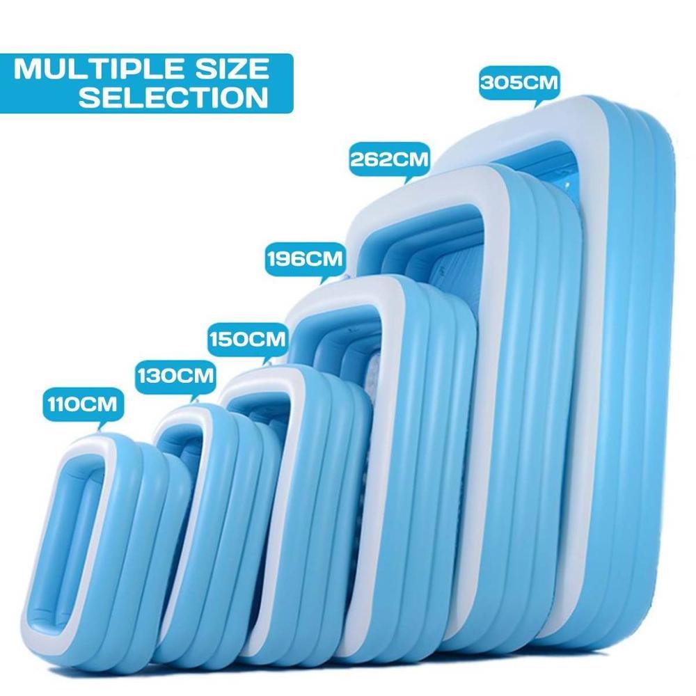 Wholesale custom large small size inflatable swimming pool swimming outdoor PVC swimming pool equipment