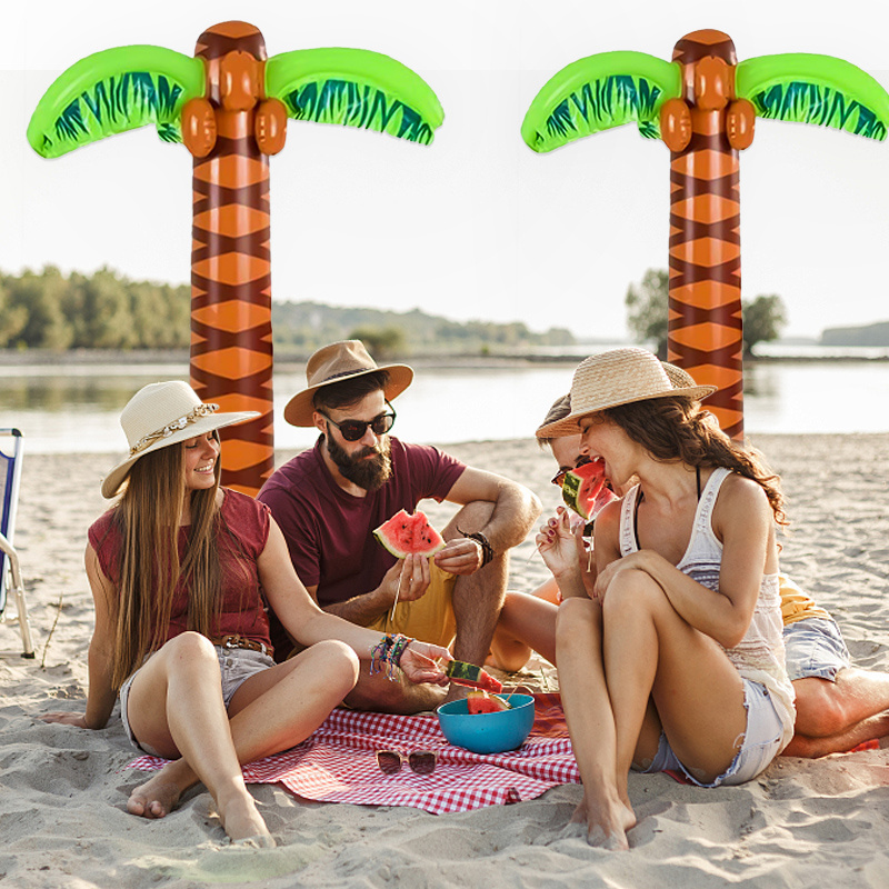 wholesale 160 cm Hawaiian Tropical Party Decorations for Adults & Kids Inflatable coconut tree inflatable palm tree