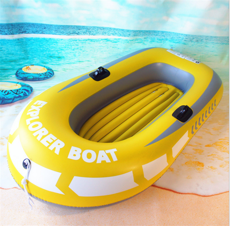 Factory rigid pvc boat inflatable rod holder inflatable fishing boat rafting kayak boat for sale