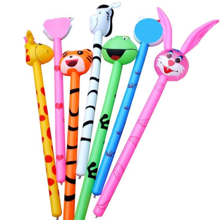 wholesale and custom party Decorations Cheering Stick elephant inflatable animal stick balloon for promotion