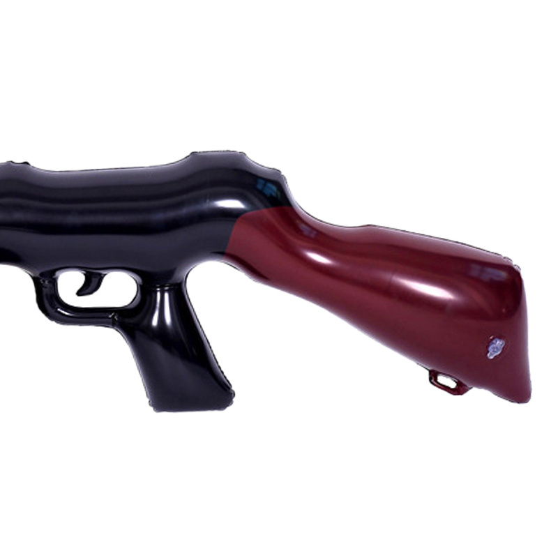 Promotional plastic blow up weapon toys PVC inflatable fack gun toy