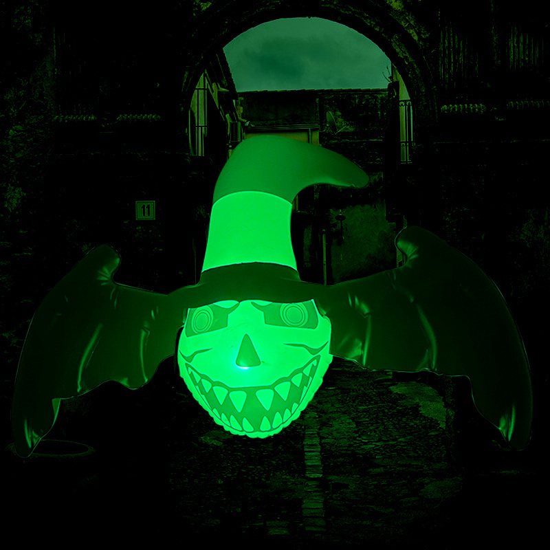 Outdoor and Indoor Holiday Outdoor and Indoor Holiday Perfect Settings Lively Lighted Halloween Inflatable Bat Decorations