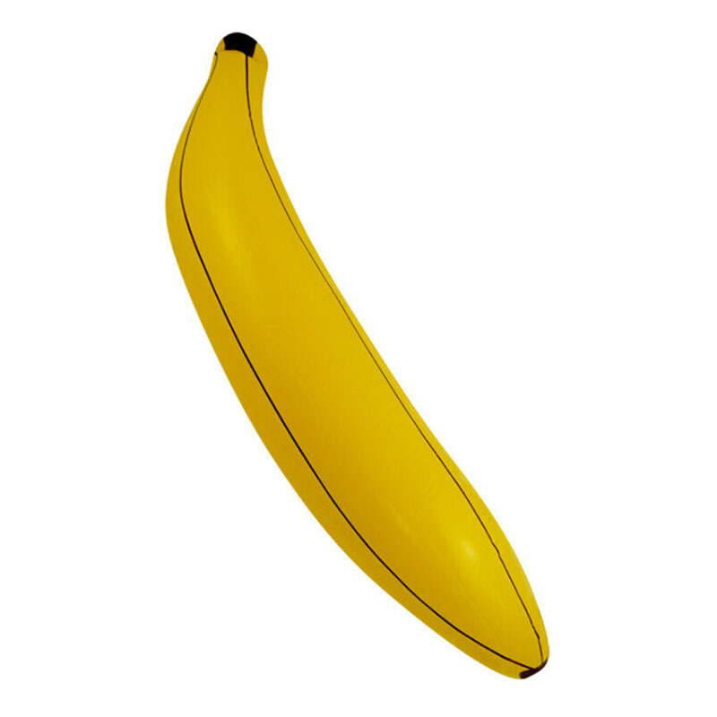 Inflatable banana toy, PVC inflatable banana fruit toy, inflatable advertising banana