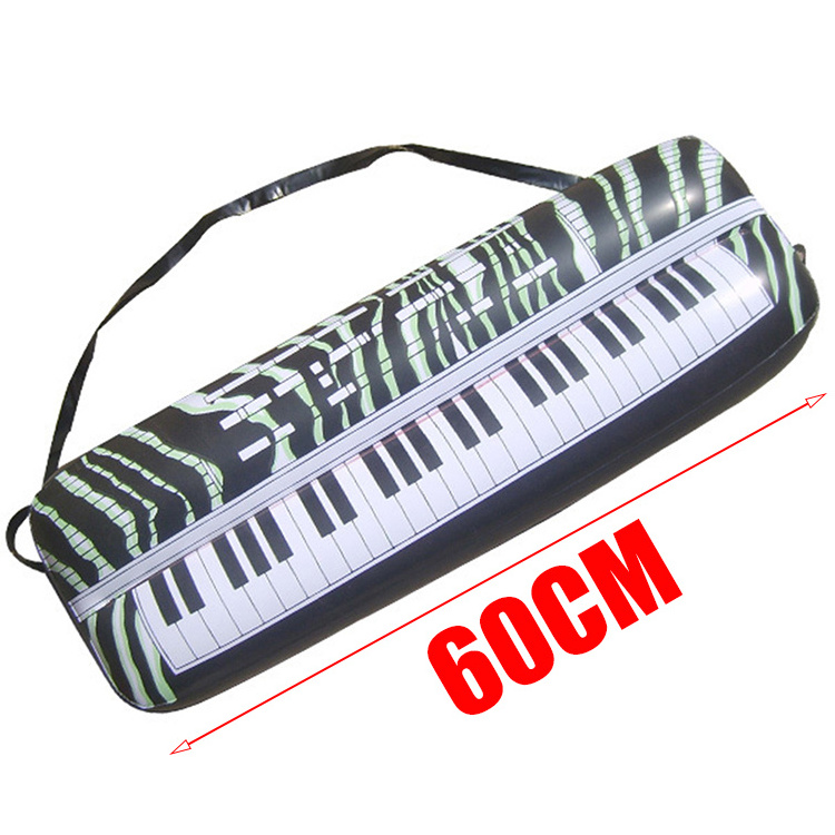 Kids Funny Inflatable Instrument Toy Inflatable Electronic Piano Blow Up Keyboard Piano Instrument Toy For Party Decoration