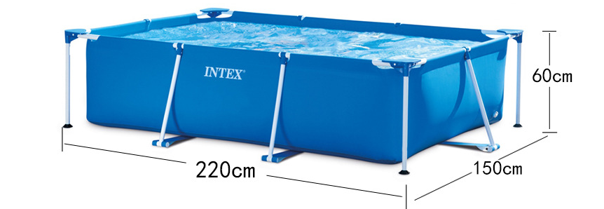 INTEX 28271 Rectangular Steel Matel Frame Pool & accessories Swimming Pool For Adults and Kids