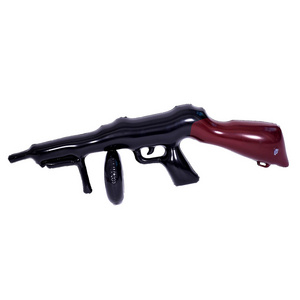 Promotional plastic blow up weapon toys PVC inflatable fack gun toy